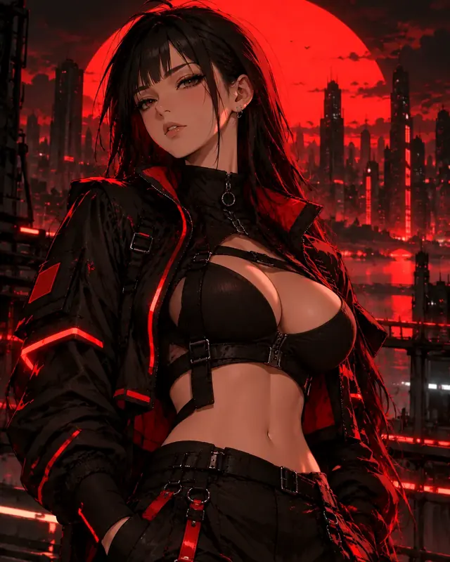Anime futanari: ilustración de un personaje adulto ficticio