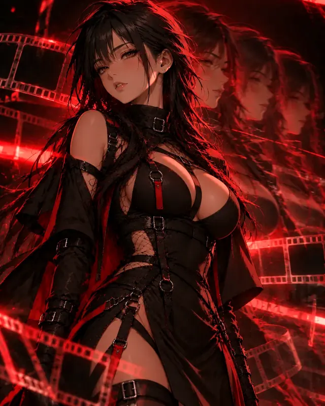 Futanari GIF animados: ilustración de un personaje adulto ficticio